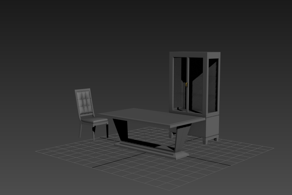 Evermotion Archmode 欧式老家具 桌椅套件