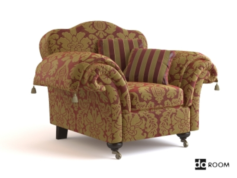 古典家具模型 WADE Upholstery CORINA armchair
