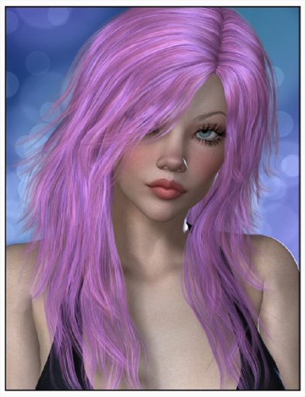 紫色克丽丝的发型 Kelsie Hair Colors