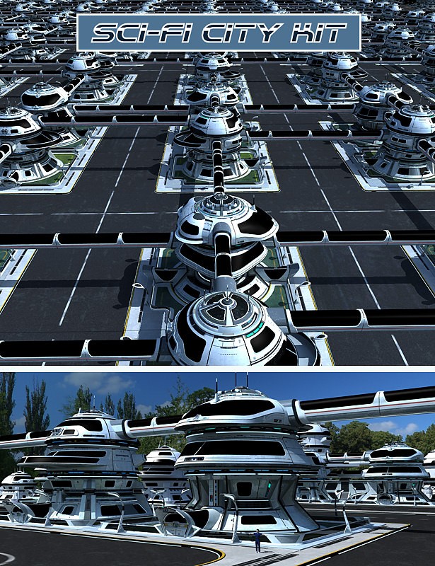 科幻城市工具包 Sci-fi City Kit