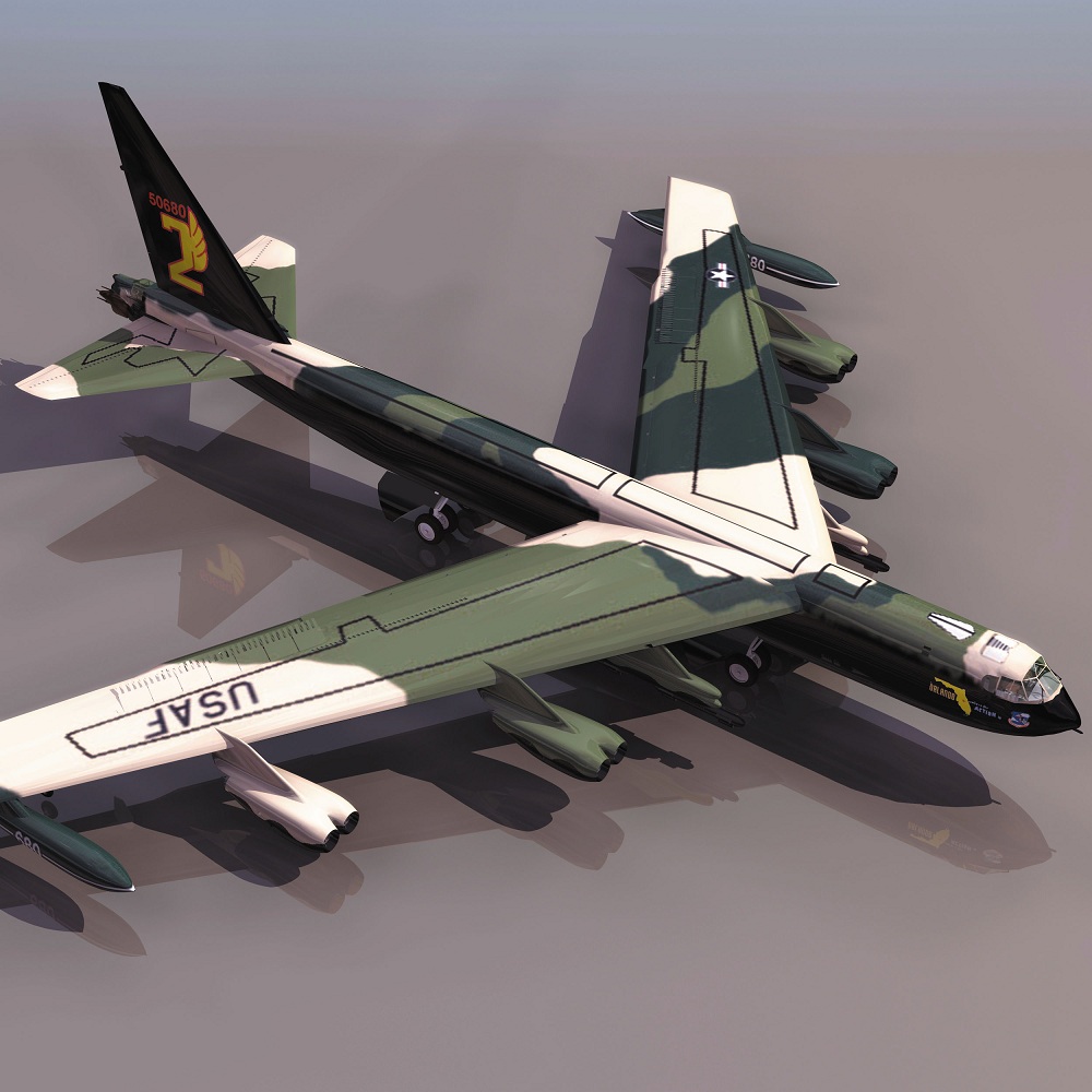 飞机3D模型系列 19-20世纪飞机历史博物馆 B-52轰炸机