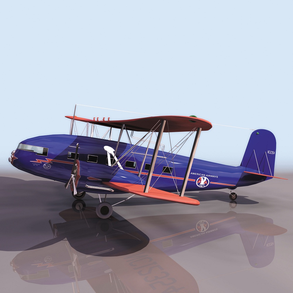 飞机3D模型系列 19-20世纪飞机历史博物馆 柯蒂斯飞机