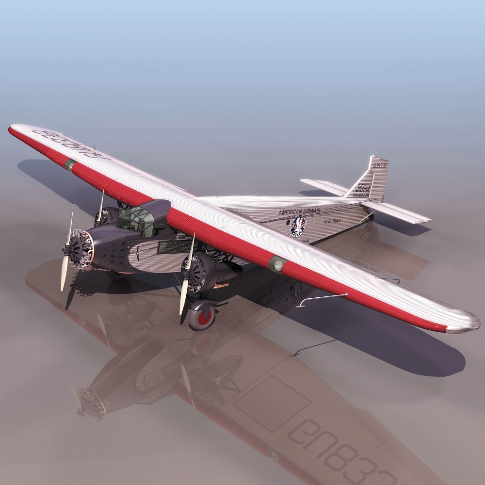 飞机3D模型系列 19-20世纪飞机历史博物馆 螺旋桨飞机