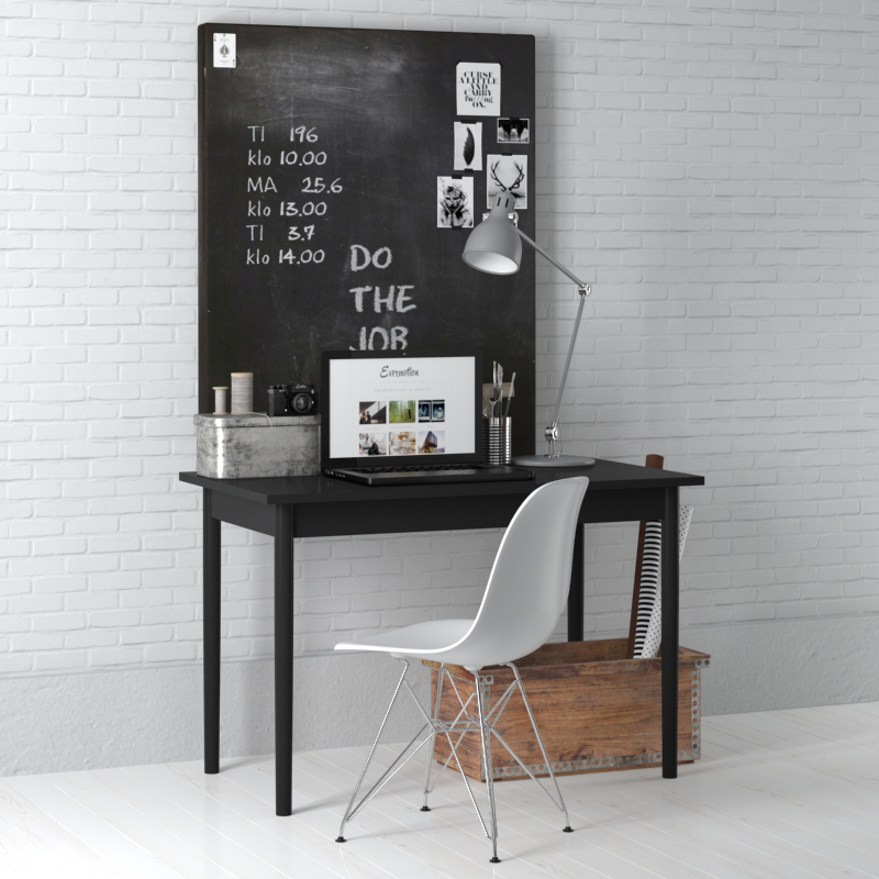 办公室、书房系列 简约风格书桌（黑色调）