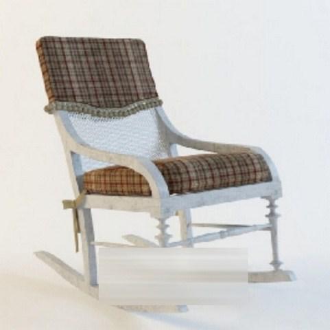 田园风格特色椅子 3D模型下载