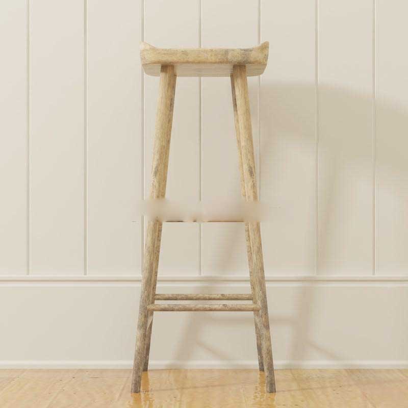 现代简约实木吧椅