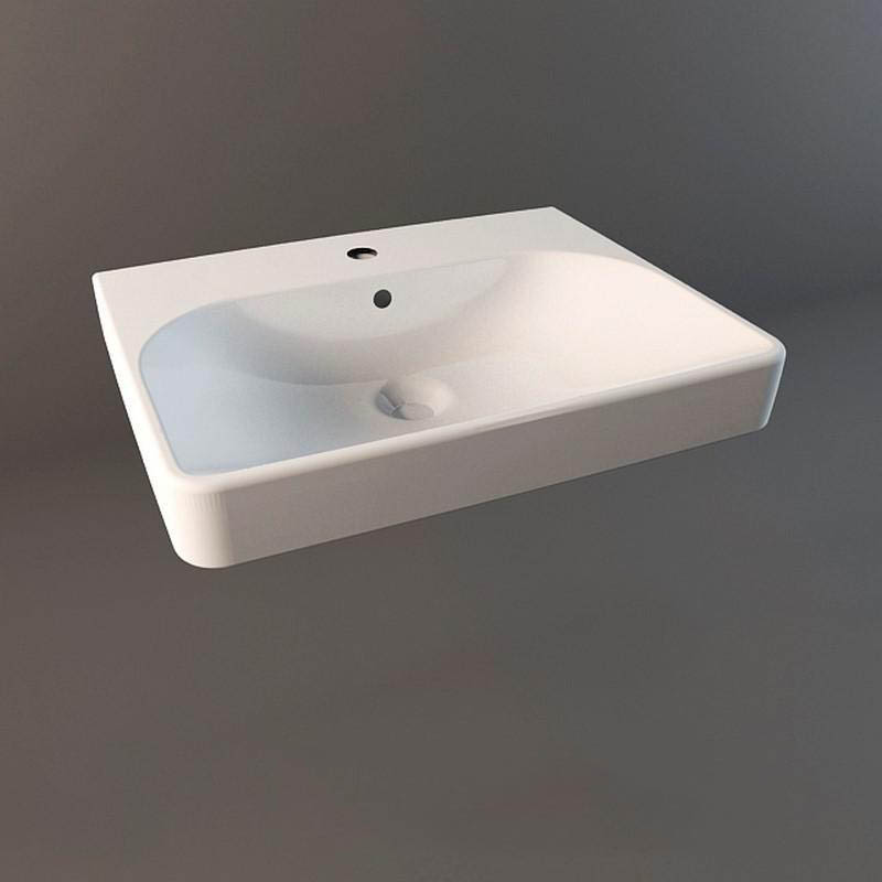 现代简约方形浅盆洗手池1