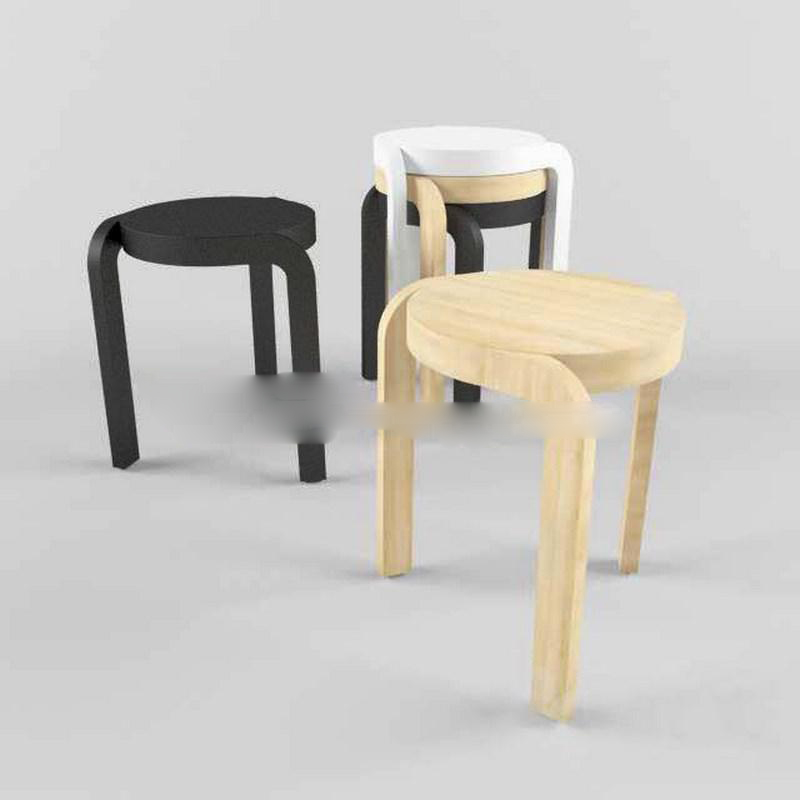 现代创意实木小板凳