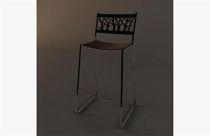 田园吧椅 3D模型下载