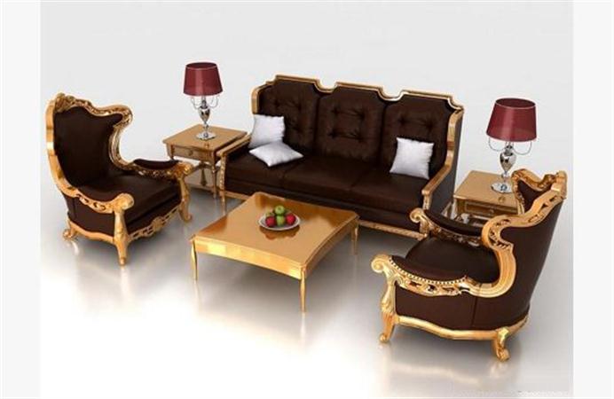 古典欧式沙发组合 3D模型下载