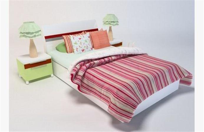 简约木质儿童床 3d模型下载