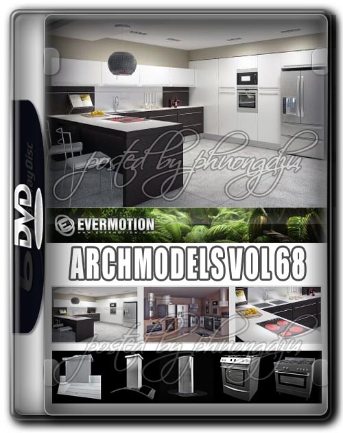 Evermotion Archmodels Vol 68 厨房电器模型