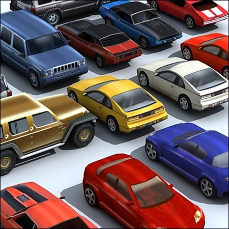 3D Models of Lowpoly Cars 汽车模型