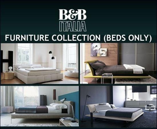 B&B Italia Furniture Collection (Beds Only) 意大利床模型