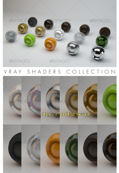 V-Ray materials collection on categories材质集合