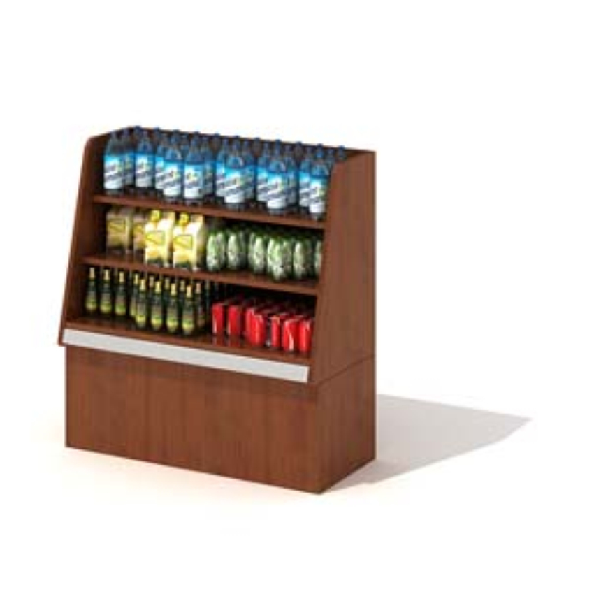 饮品货架 Beverage shelf